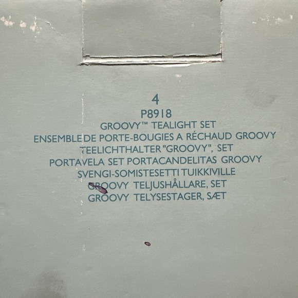 PARTLITE P8918 (Set of 4) Groovy Tealight Holder Yin Yang (3.25x2.5") - Picture 3 of 5